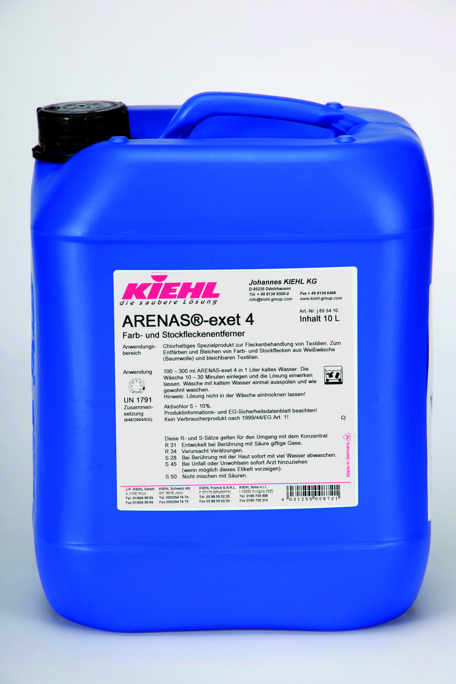 KIEHL ARENAS®-exet 4   20 L / 22,2 kg Odplamiacz do usuwania plam po farbie i pleśni