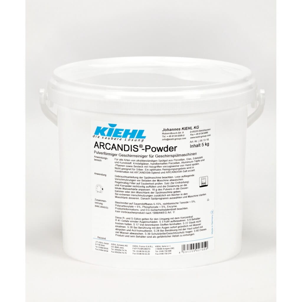 KIEHL ARCANDIS®-Powder 5 kg Proszek do mycia naczyń w zmywarkach