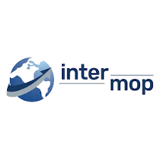 Intermop Mop TES mikrofaza niebieska/białoczerwona 40cm